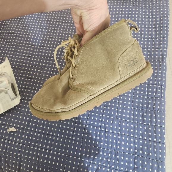 UGG Other - UGG NEUMEL SUEDE SHEEPSKIN LACE UP ANKLE BOOTS